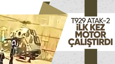 T929 ATAK-2'nin ilk  motor çalıştırdığı anlar paylaşıldı