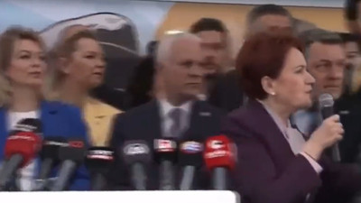 Akşener kendisini dinleyen kalabalığı azarladı: Azıcık susun ya!