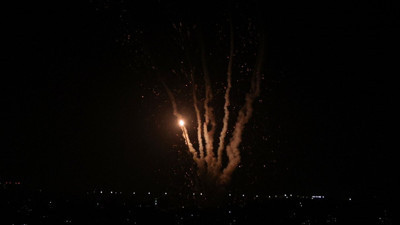 Gazze Şeridi'nden, kendilerine saldırıda bulunan İsrail'e 469 roket saldırısı gerçekleştirildi