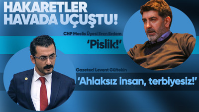 Gazeteci Levent Gültekin ile CHP Parti Meclis Üyesi Eren Erdem, Twitter üzerinden kavgaya tutuştu: Hakaretler havada uçuştu