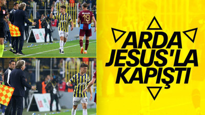 Fenerbahçe-Trabzonspor maçına damga vuran an! Arda Güler Jorge Jesus'la kapıştı!