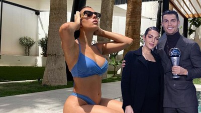 Futbolcu Cristiano Ronaldo'nun sevgilisi Georgina Rodriguez twerk dersi aldığı anları paylaştı