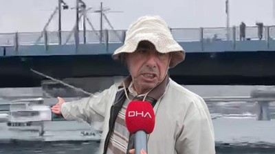 Galata Köprüsü'de korku dolu anlar! Makaslar fırladı, köprü koptu! Çok korktuk