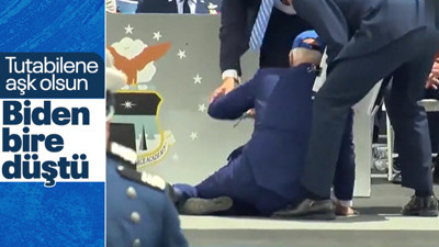 ABD Başkanı Joe Biden yine yere düştü