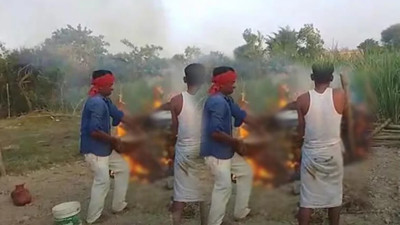 Tüyler ürperten olay: Gelin ve damat evlendikleri gece can verdi! Sabah köy meydanında ateşe verildiler