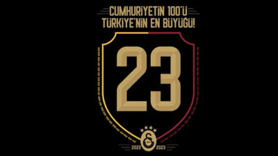 Türkiye'nin 100. yılında şampiyon olan Galatasaray'dan Beşiktaş'a olay gönderme! Siyah beyazlı takımdan cevap geldi