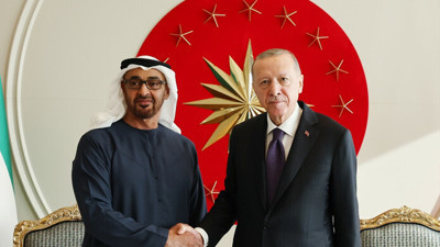 Cumhurbaşkanı Erdoğan, BAE Devlet Başkanı Muhammed bin Zayed ile bir araya geldi