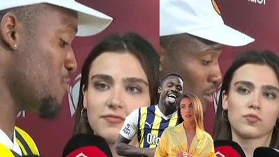 Ecem Dinçkal Michy Batshuayi'e bakışlarıyla ateş etti! 'Aşkın olayım' editlerine spor spikerinden cevap geldi