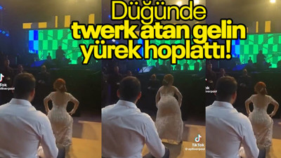 Sosyal medya bu görüntüleri konuşuyor! Düğünde eşine twerk atan gelin yürek hoplattı! 'Bu kadar muhafazakar olma komple soyundursaydın'
