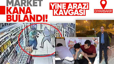 Diyarbakır'da arazi kavgası! Husumetlisini markette bulunca kurşun yağdırdı! O anlar kamerada