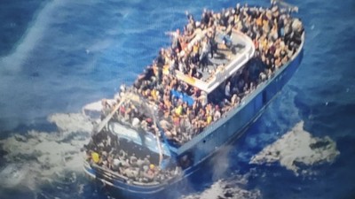 Yunanistan'da senenin en ölümcül göçmen dehşeti! Frontex facia öncesi görüntüleri yayınladı