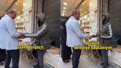 Senegalli saatçi zabıtadan kaçtı, başkana yakalandı