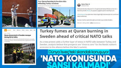İsveç'te Kur'an-ı Kerim yakma skandalı dünya medyasında! 'NATO konusunda şansı kalmadı'