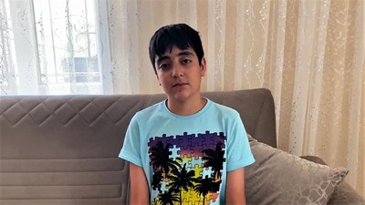Siirt'te meydana gelen olayda uyuduğu sırada balkona atılan torpilin patlamasıyla kolundan ve sırtından yaralanan çocuk az kalsın canından oluyordu