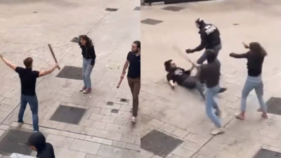 Yangın yerine dönen Fransa'da aşırı sağcılar da sahnede: Protestocuları linç etmeye başladılar