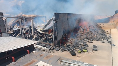 Gaziantep'e meydana gelen yangına müdahale sürüyor