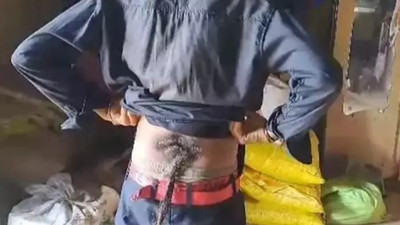 Hindistan'da halk sırtından kuyruk çıkan çocuğa taptılar