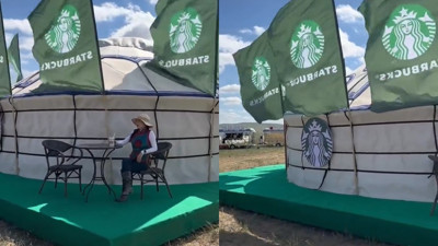Moğolistan'da Starbucks açıldı! Herkes aynı şeyi sordu