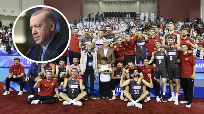 Cumhurbaşkanı Erdoğan, Filenin Efeleri'ni tebrik etti