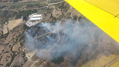 İzmir'in Menemen ilçesinde yangın paniği! Bölgede müdahale sürüyor