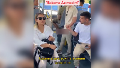 Metrobüste bir kadına "Babama acımadım, sana hiç acımam" diyerek tehditler savurdu