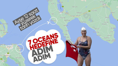Aysu Türkoğlu 12 saat yüzerek tarih yazdı! 7 Oceans hedefine bir adım daha...