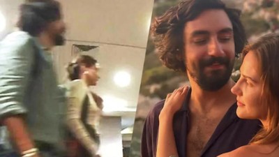 Sevgilisi Umut Evirgen ile aynı uçaktaydı... Alina Boz'un keyfini kaçıran olay! Uçaktan indikten sonra...
