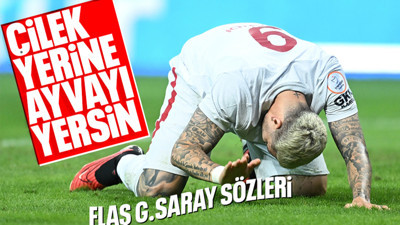 Kayserispor-Galatasaray maçı sonrası olay sözler! "Çileği değil ayvayı yersin"