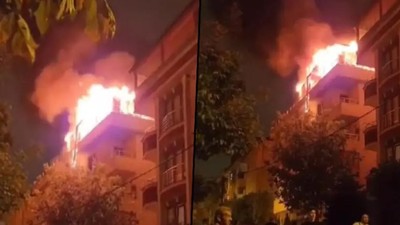 Çekmeköy'de korkutan yangın
