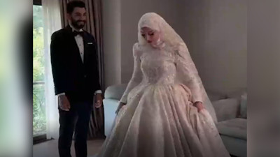Gelinlikle ilgili beklediği tepkiyi alamayan gelin, "Ağlasana!"