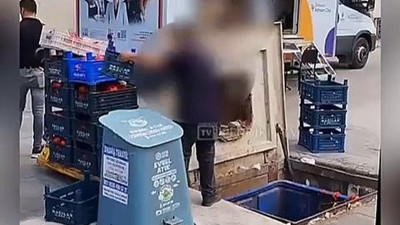 İstanbul'da zincir market çalışanları kasa kasa domatesleri çöpe attı