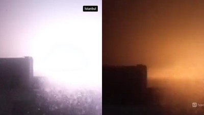 Gökyüzünde gizemli olay! Şimşek çakmadı ama gece aydınlandı, çıkan ses duyanları meraklandırdı