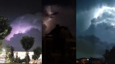 İstanbul'da gece saatlerinde yaşanan elektrik fırtınası görenleri korkuttu! O anlar kameralarda