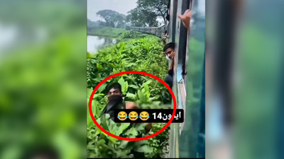 Seyir halindeki trenin camından telefonunu çıkaran adam, hiç beklenmedik bir yöntemle hırsızlığa maruz kaldı