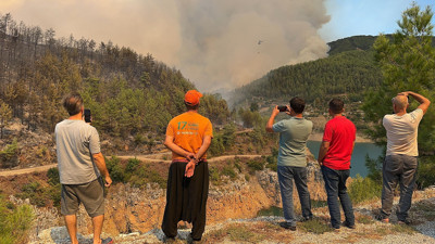 Antalya'da çıkan orman yangınında 190 hektarlık alan zarar gördü