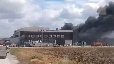 Son Dakika... Silivri'de yol kenarında başlayan yangın fabrikaya sıçradı