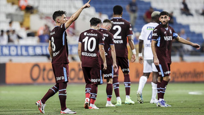 Trabzonspor'da 8 futbolcu gol sevinci yaşadı