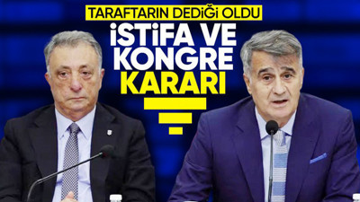 Beşiktaş'ta flaş gelişme! Şenol Güneş istifa etti yönetim kongreye gidiyor