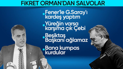Beşiktaş'ın eski başkanı Fikret Orman'dan salvolar! Galatasaray, Fenerbahçe ve Ahmet Nur Çebi sözleri...