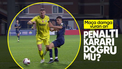 Kasımpaşa-Fenerbahçe maçına damga vuran an! Penaltı kararı doğru mu?