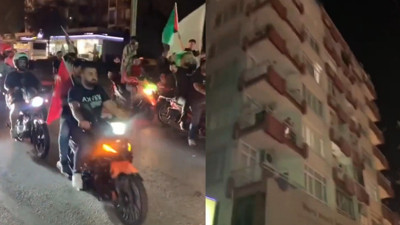 İsrail'e tepki konvoyuna su şişesi atıldı! Adana'da gerginlik gece