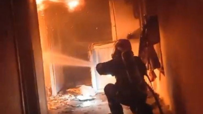 Şanlıurfa'da yanan evde 5 kişi hastaneye kaldırıldı
