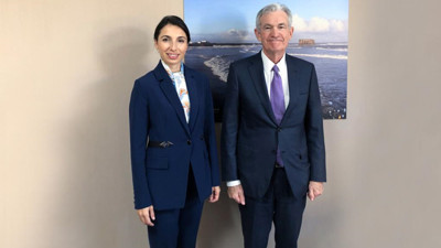 Merkez Bankası Başkanı Hafize Gaye Erkan Fed Başkanı Powell ile görüştü