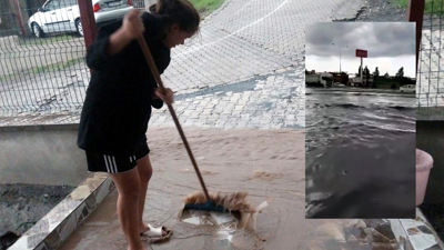 Hatay'ı sağanak yağış vurdu! Ev ve iş yerlerini su bastı