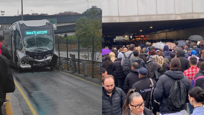 Son Dakika: İstanbul'da metrobüs kazası! Uzunçayır durağında çarptı: Çok sayıda ekip sevk edildi