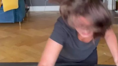 Nurgül Yeşilçay, ev temizliği yaptığı anları paylaştı! Video gündem oldu