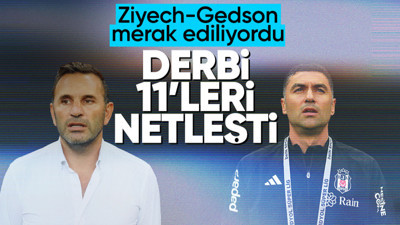 Galatasaray-Beşiktaş derbisi muhtemel 11'leri! Ziyech ve Gedson'un durumu merak ediliyordu...