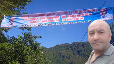 Giresun'da muhtar adayı olan bir kişinin seçim vaatleri şaşırttı: Maaş için muhtar adayıyım