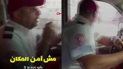 Gazze'de ambulans ekipleri yaralılara nasıl müdahale ediyor? Saldırı sırasında yaşananlar kamerada!