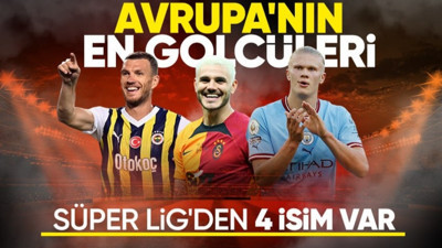 Galatasaraylı Icardi ve Fenerbahçeli Dzeko damga vurdu! Avrupa'nın en golcü 20 futbolcusu...